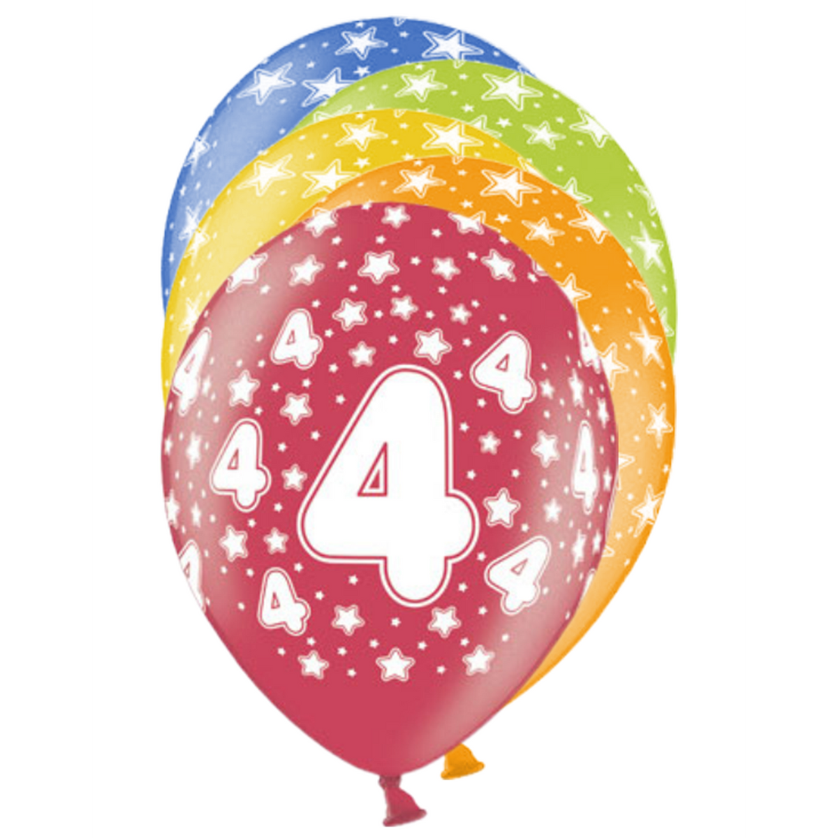 6 ballons à motifs - Ø 30cm - 4 Célébration