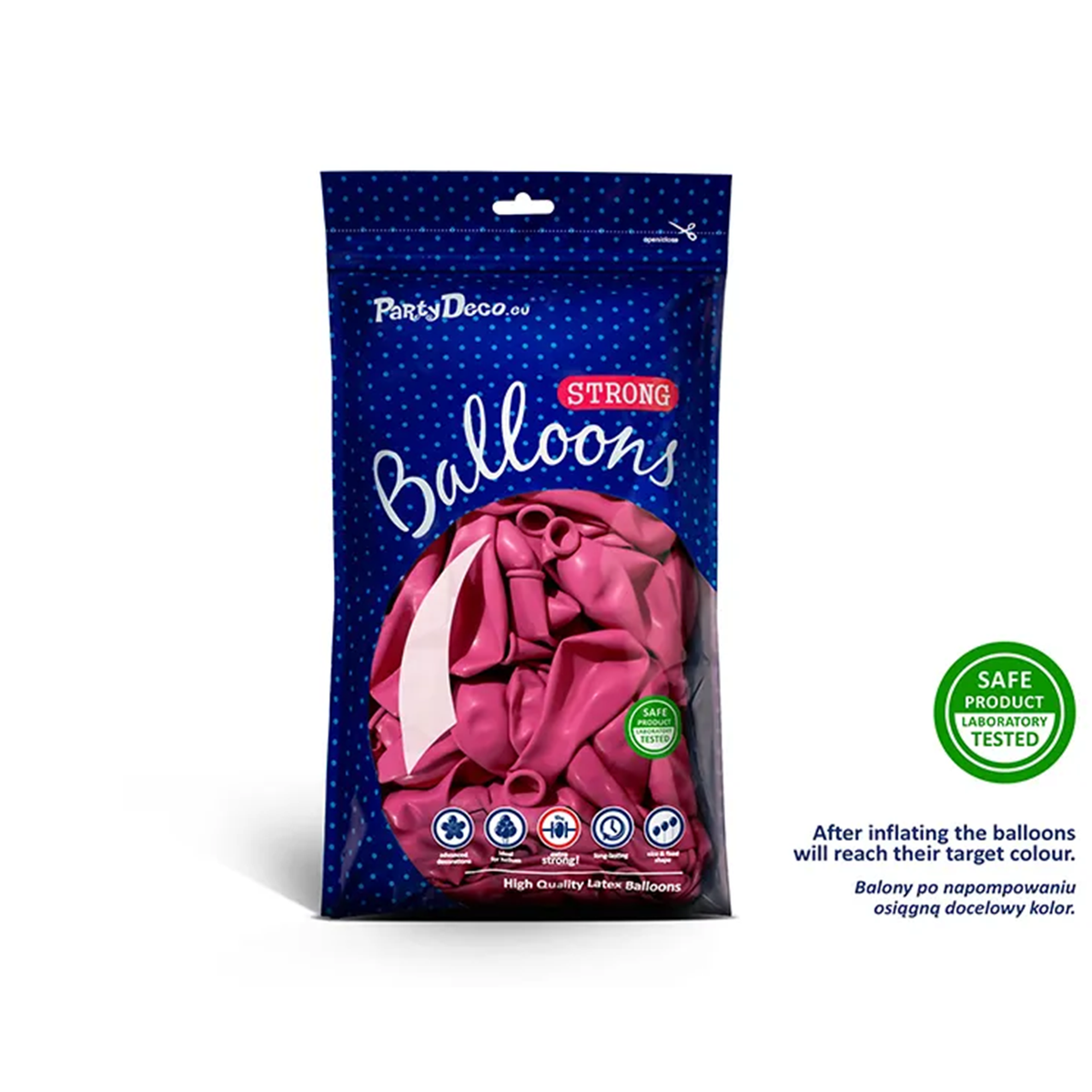50 ballonnen - Ø 30cm - Pastel Hot Pink