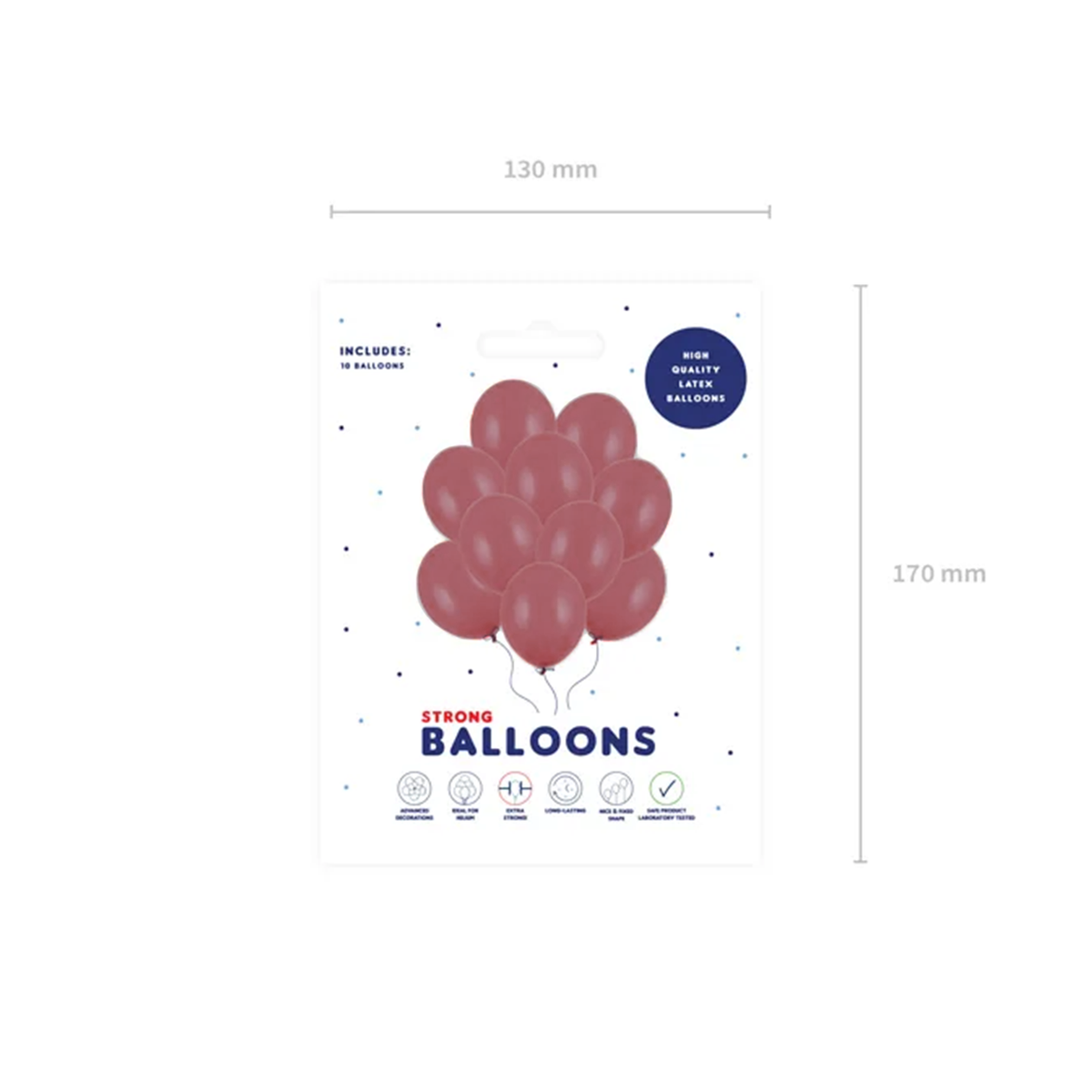 10 Ballons de baudruche - Ø 30cm - Prune Pastel