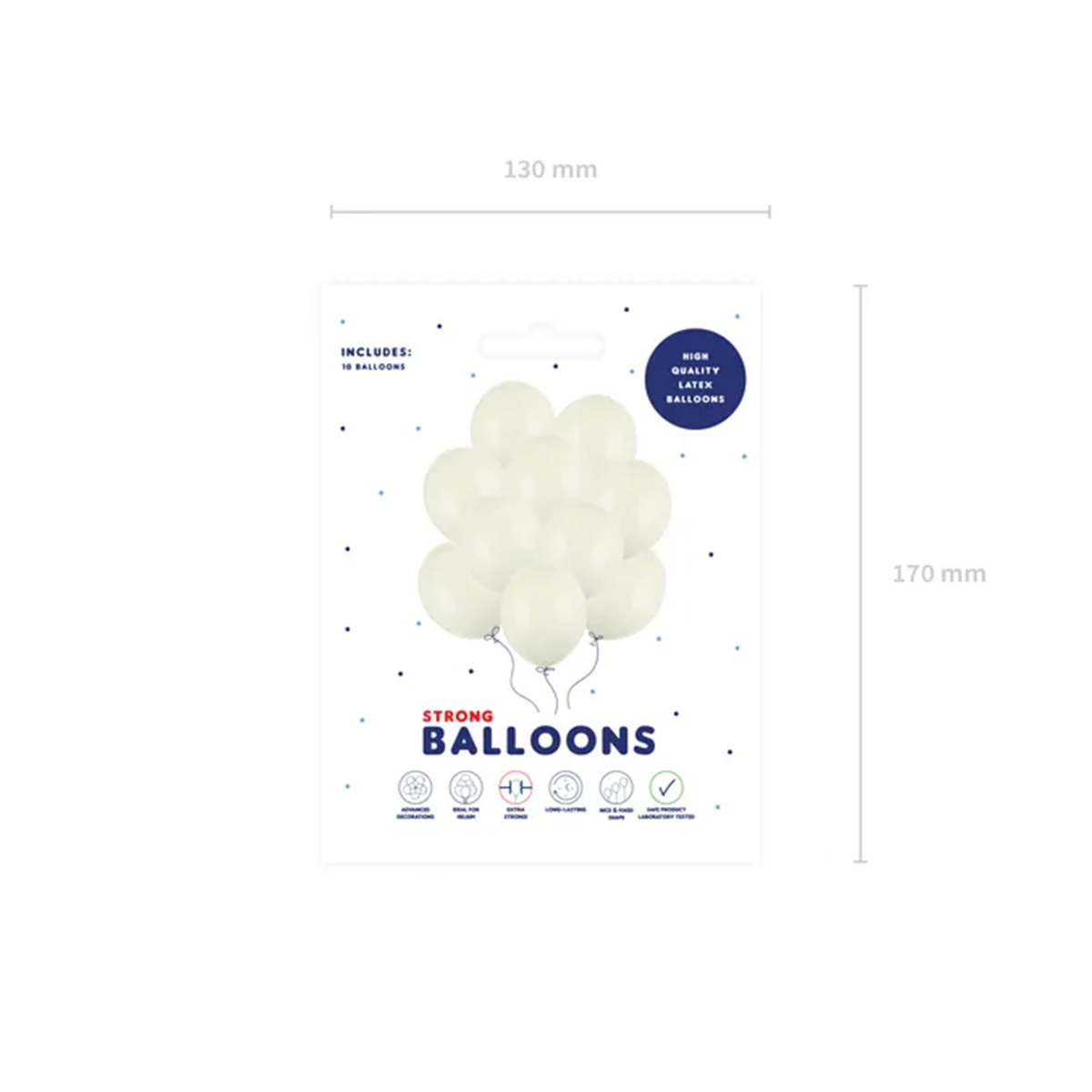 10 ballonnen - Ø 30cm - Pastel Licht Crème