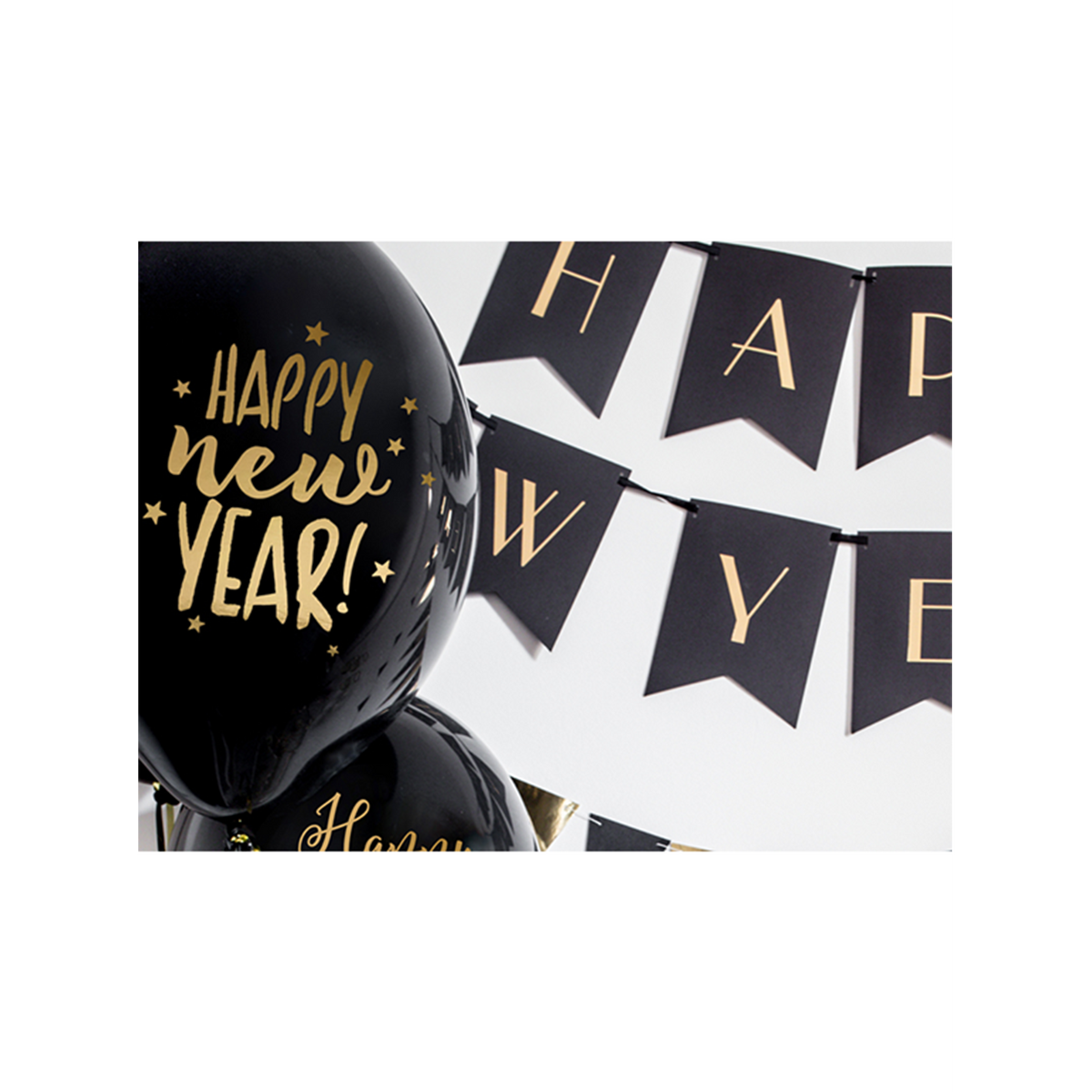 6 ballons à thème - Ø 30 cm - Happy New Year 2.0