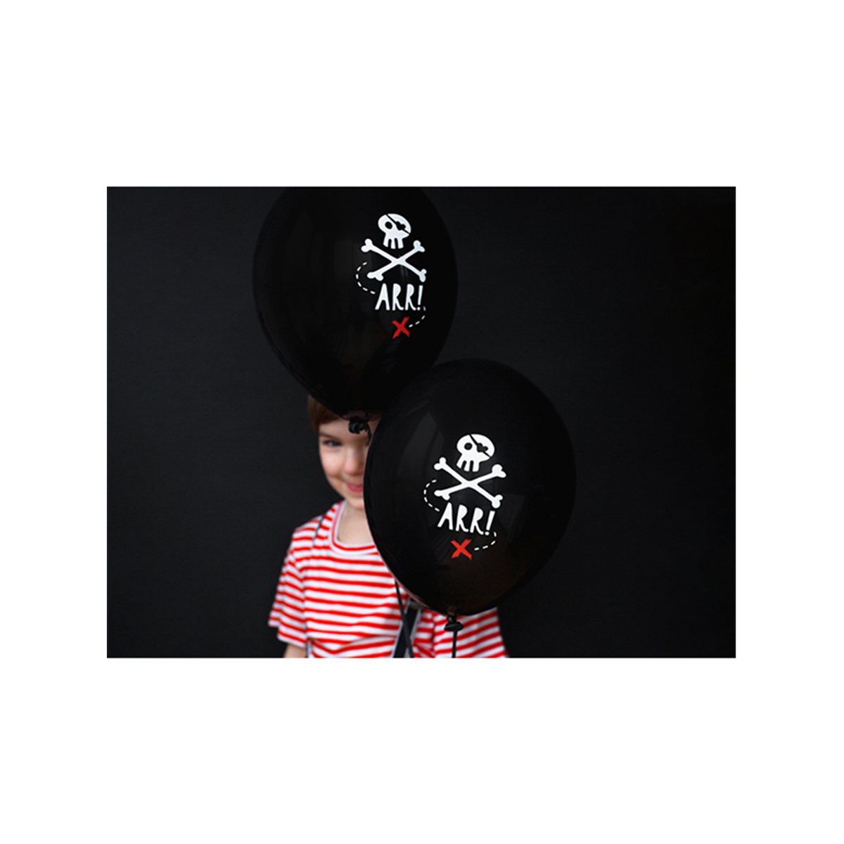 6 folieballonnen - Ø 30cm - Piratenfeest