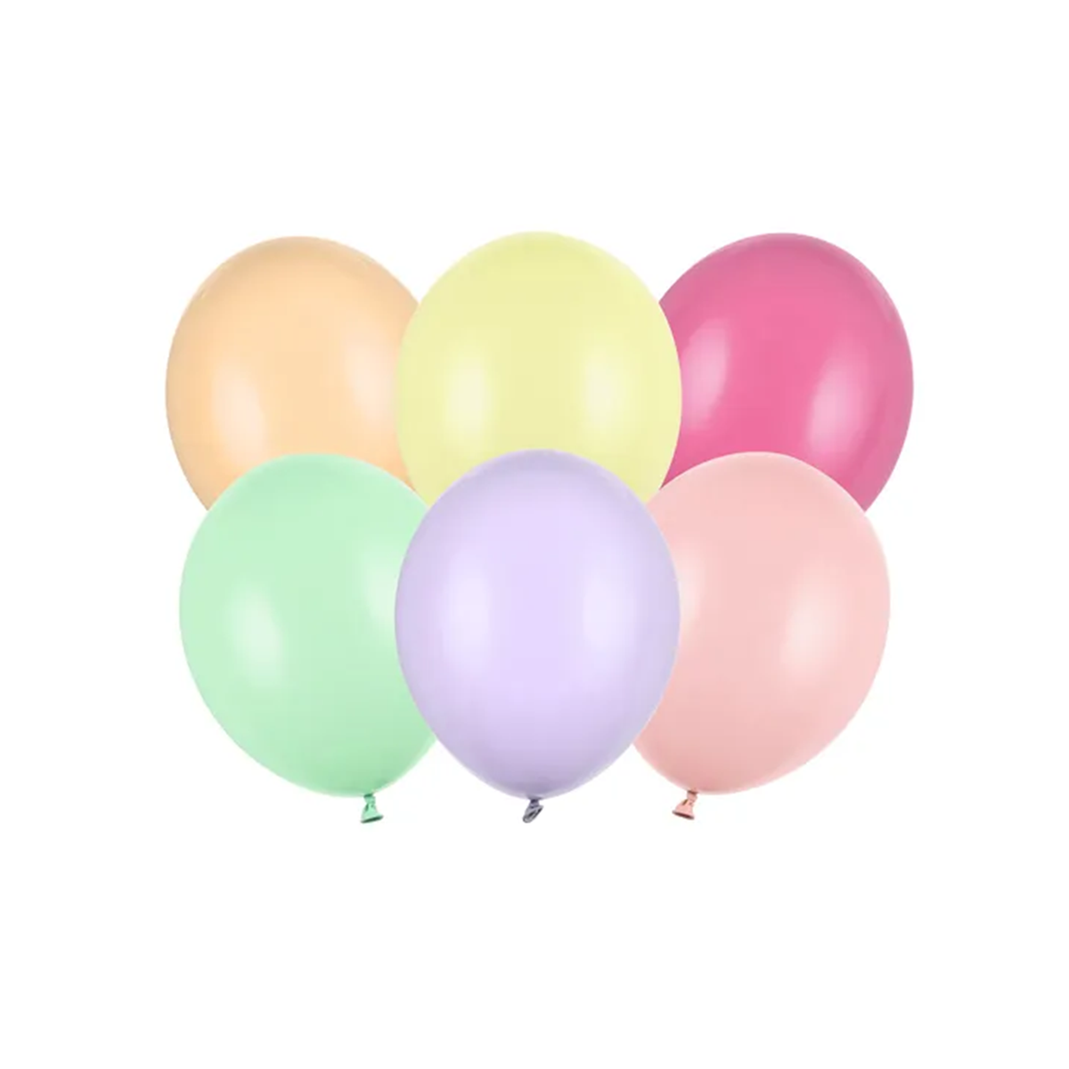 100 mini ballonnen - Ø 12cm - Pastel - Bont