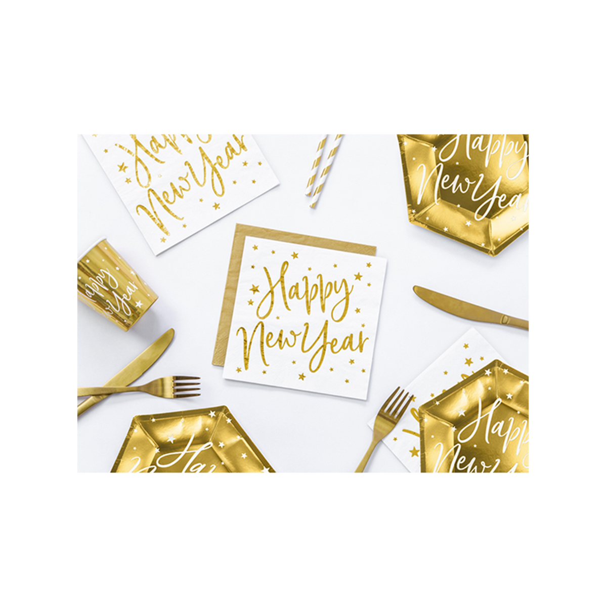 20 Servetten Trend - 33 cm - Happy New Year