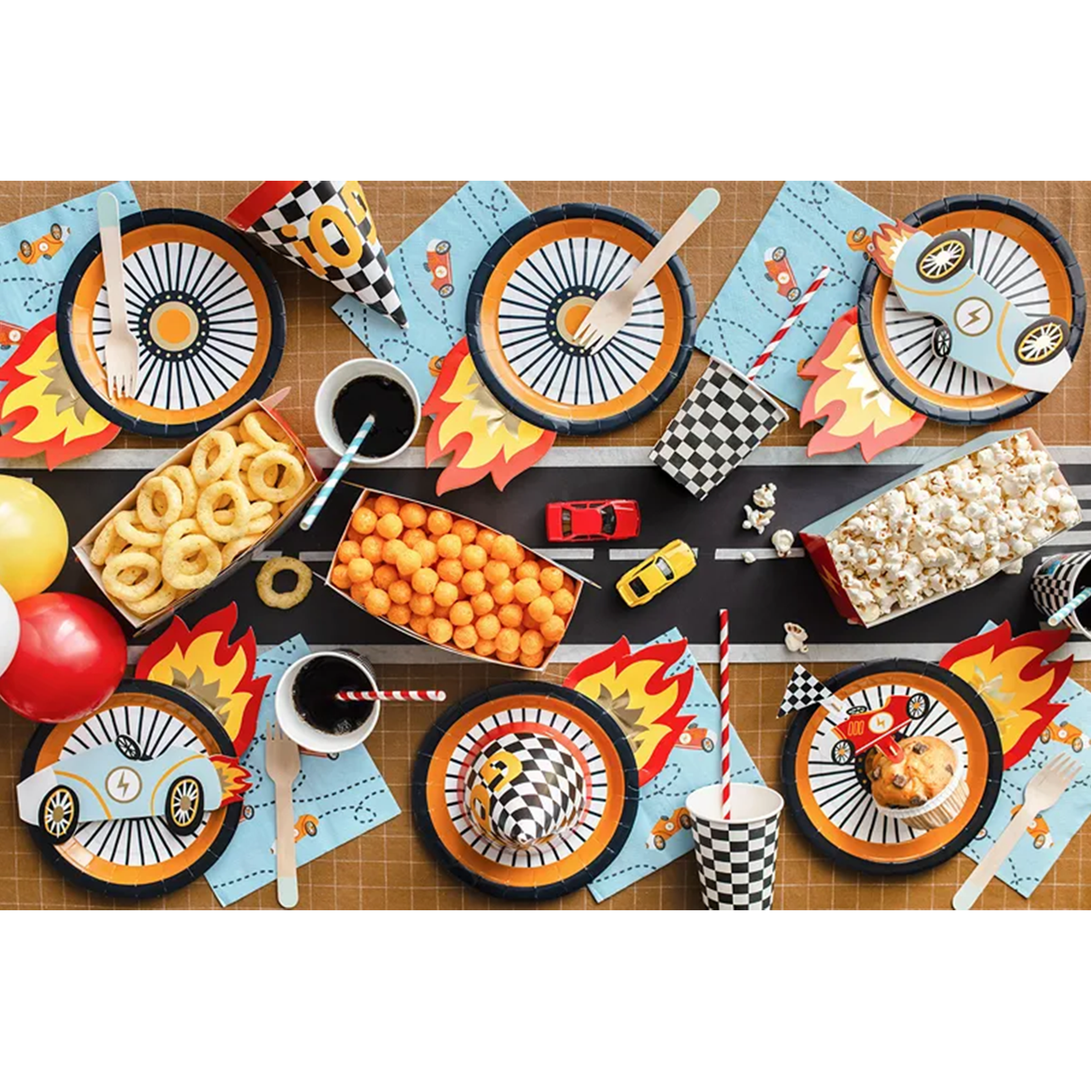 12 servetten Trend - 33 cm - Racings Cars