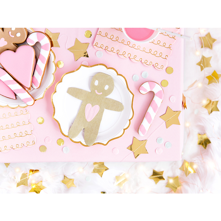 20 serviettes Trend - 16cm - Bonhomme en pain d'épices