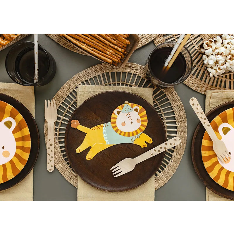20 serviettes de table tendance - 16cm - Leo
