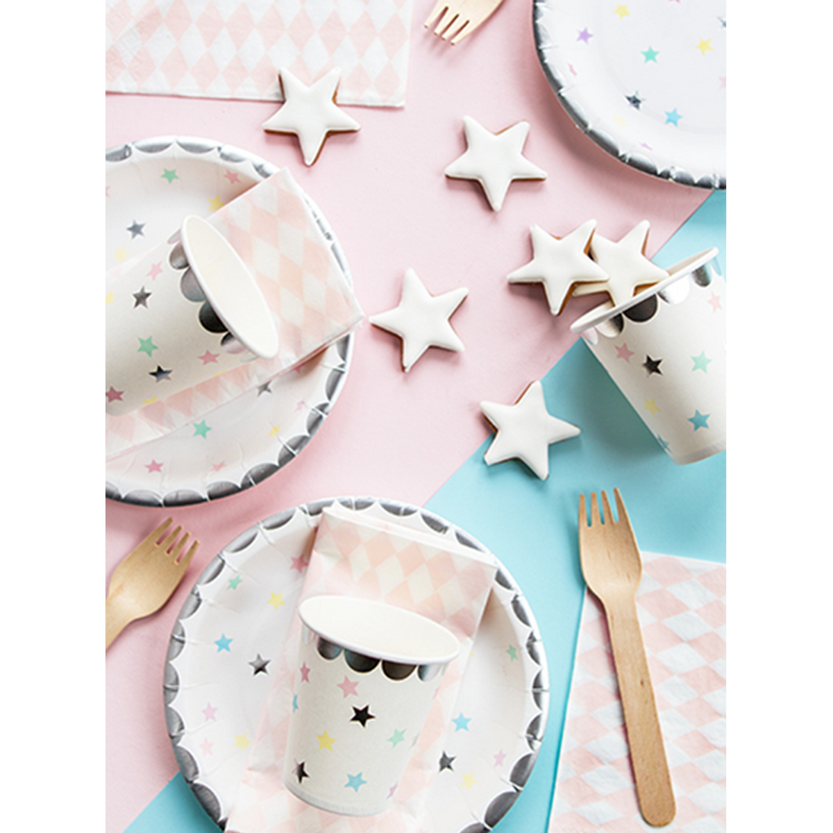 6 assiettes en carton Trend - Ø 18cm - Licorne
