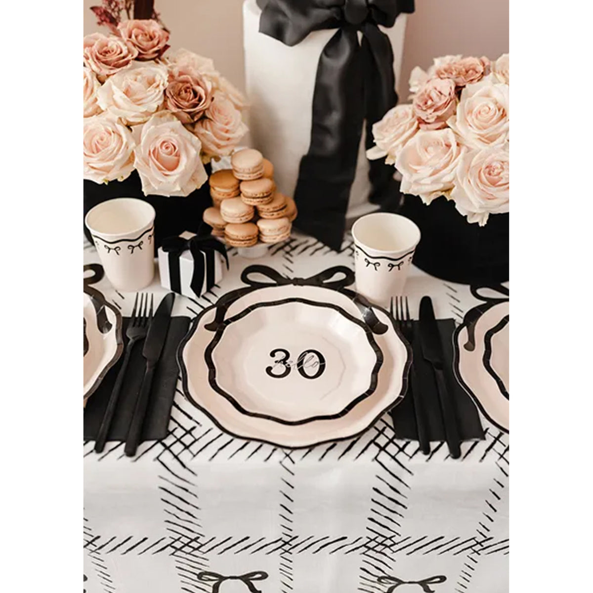 6 assiettes en carton - Ø 18cm - Hello 30