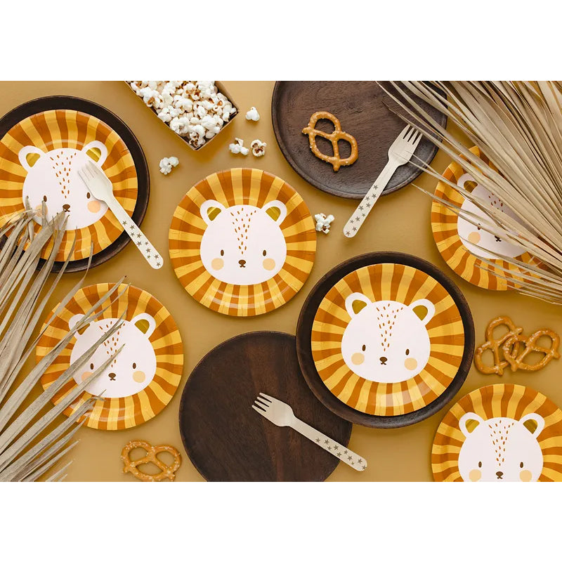 6 Assiettes en Carton Tendance - Ø 18cm - Léo