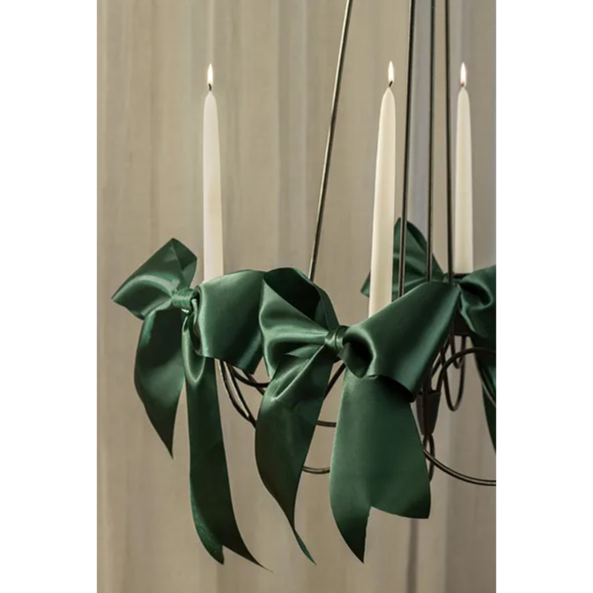 1 ruban pour ballon - Satin - Vert Bouteille - 50mm
