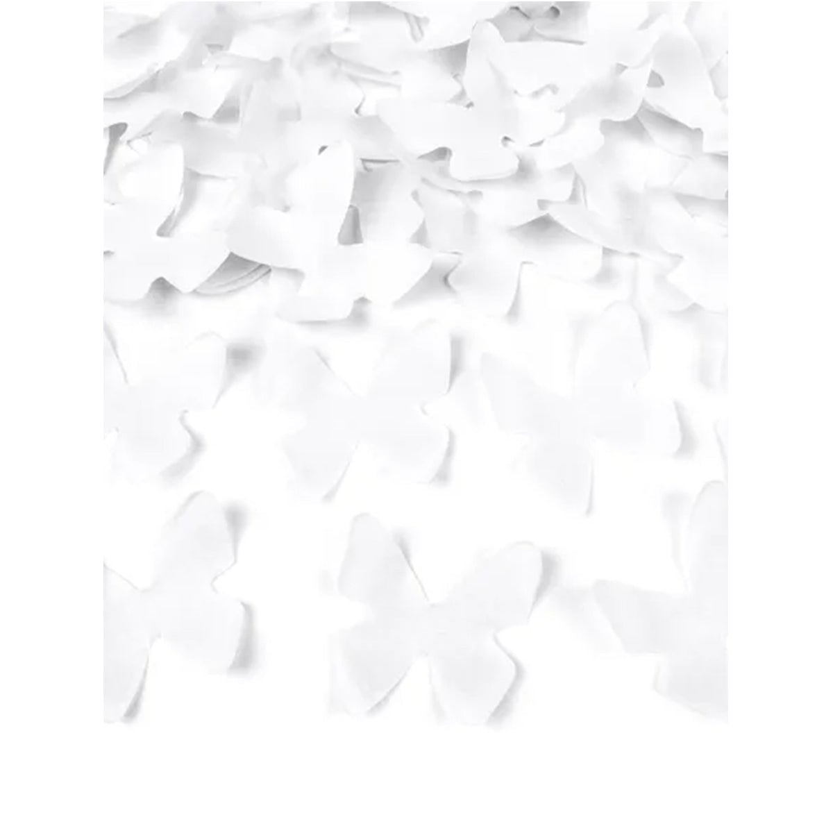 1 Confettikanon - 28cm - Witte Vlinders