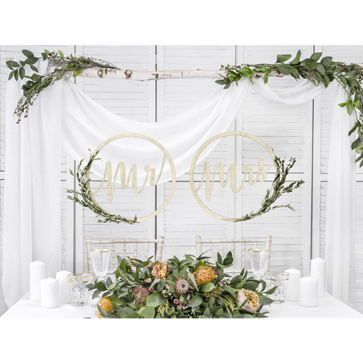 1 kit de décoration - Suspendu - Mr & Mrs