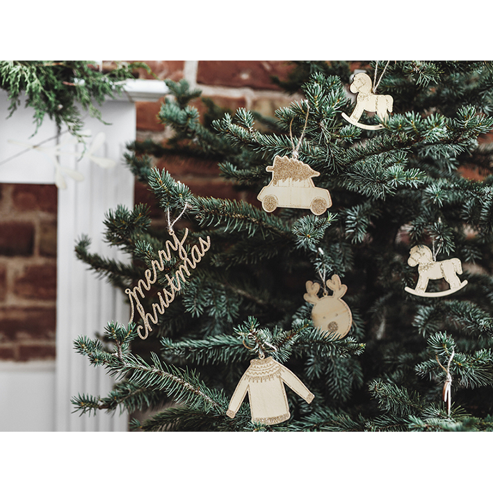 1 lot de décorations - à suspendre - Noël