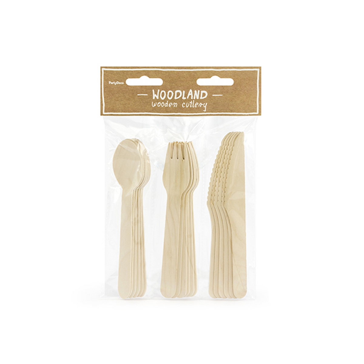 Couverts en bois - Lot de 18 - Classic