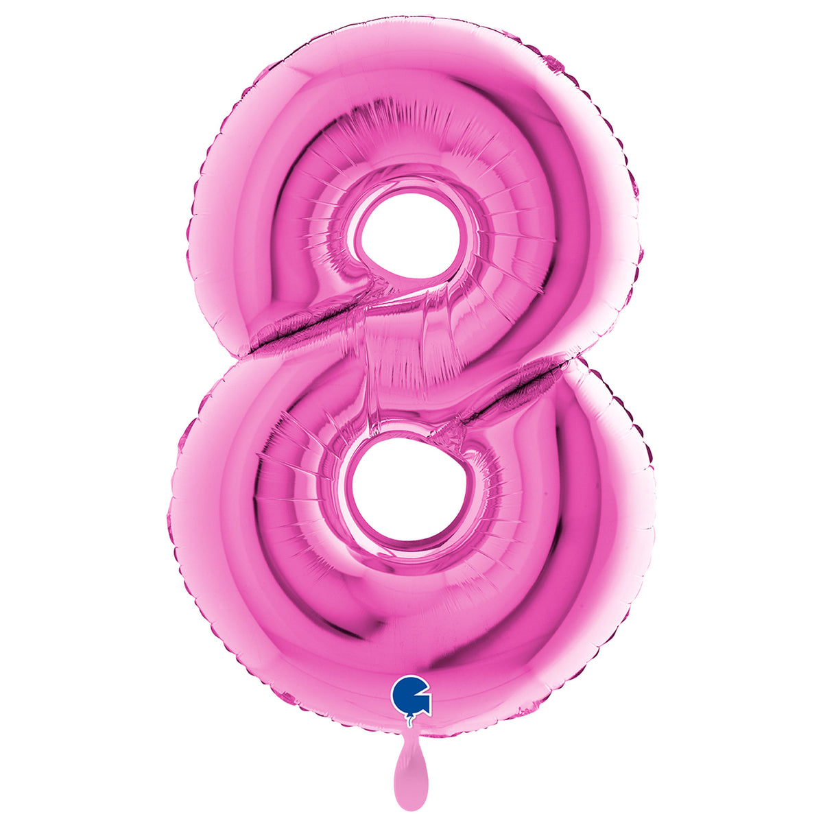1 Ballon XXL - Nummer 8 - Fuxia