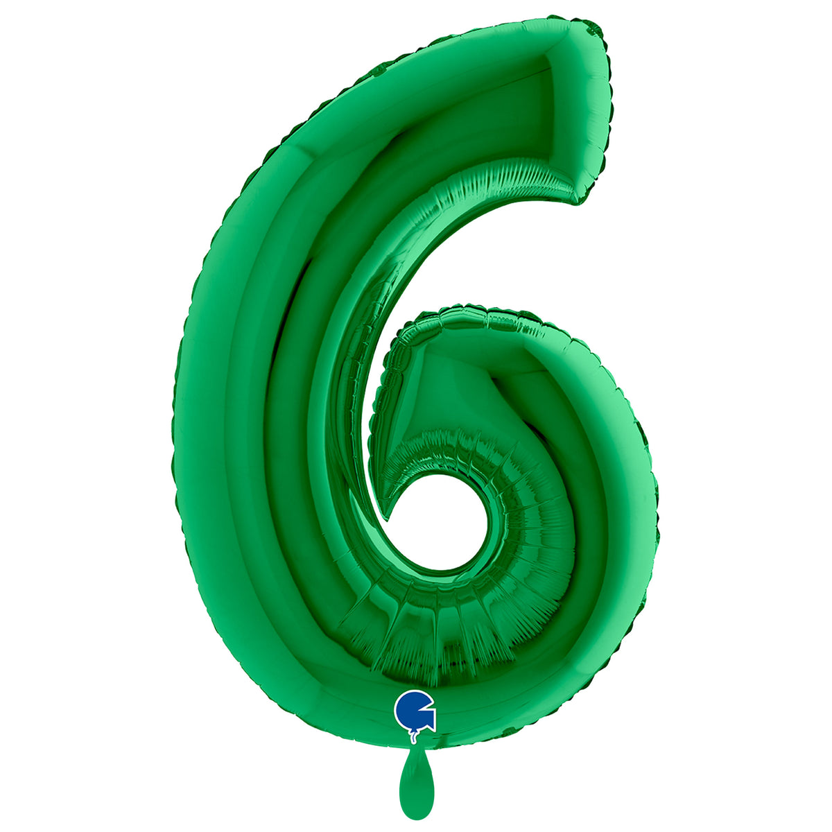 1 Ballon géant - Chiffre 6 - Vert