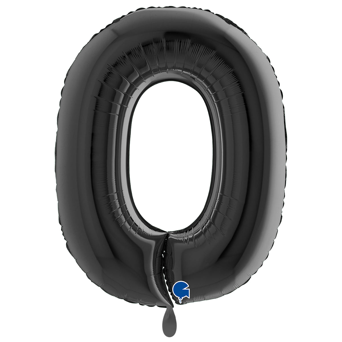 1 Ballon XXL - Chiffre 0 - Noir