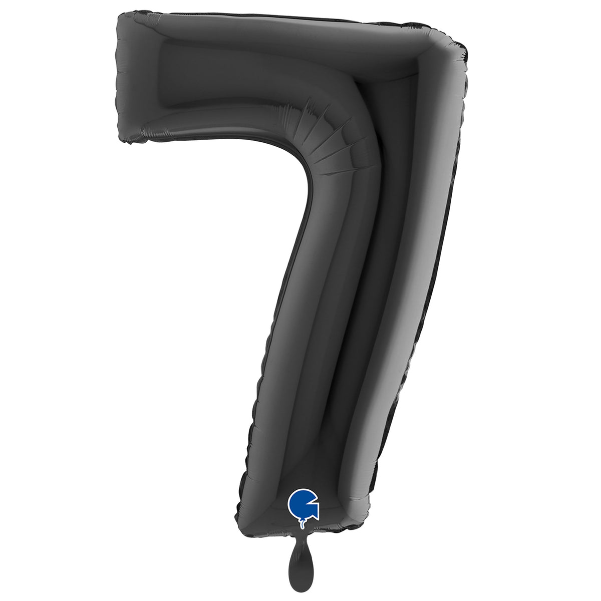 1 Ballon XXL - Nummer 7 - Zwart