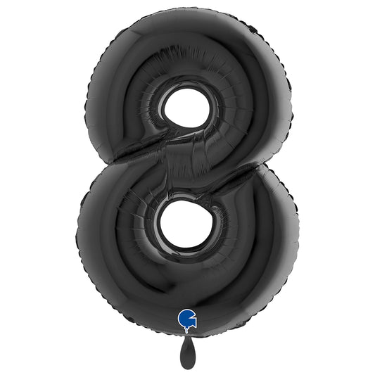 1 Ballon XXL - Chiffre 8 - Noir
