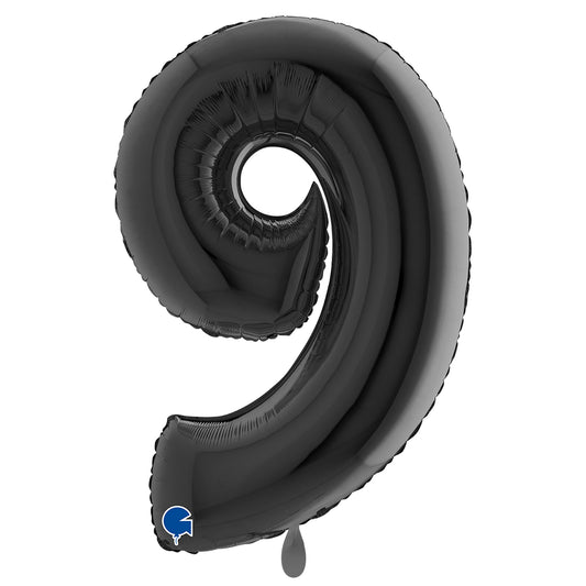 1 Ballon XXL - Chiffre 9 - Noir