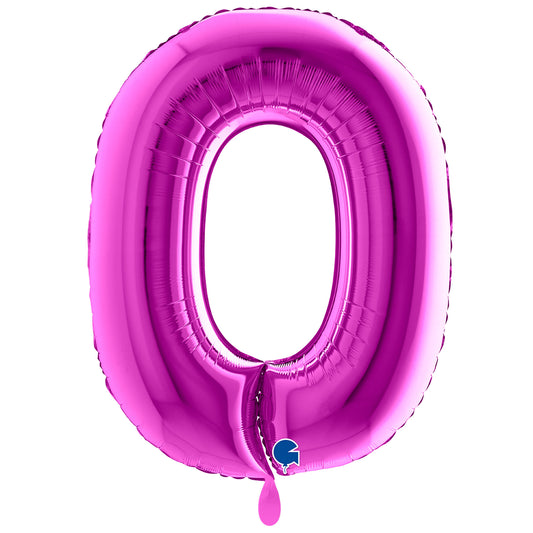 1 Ballon XXL - Chiffre 0 - Violet