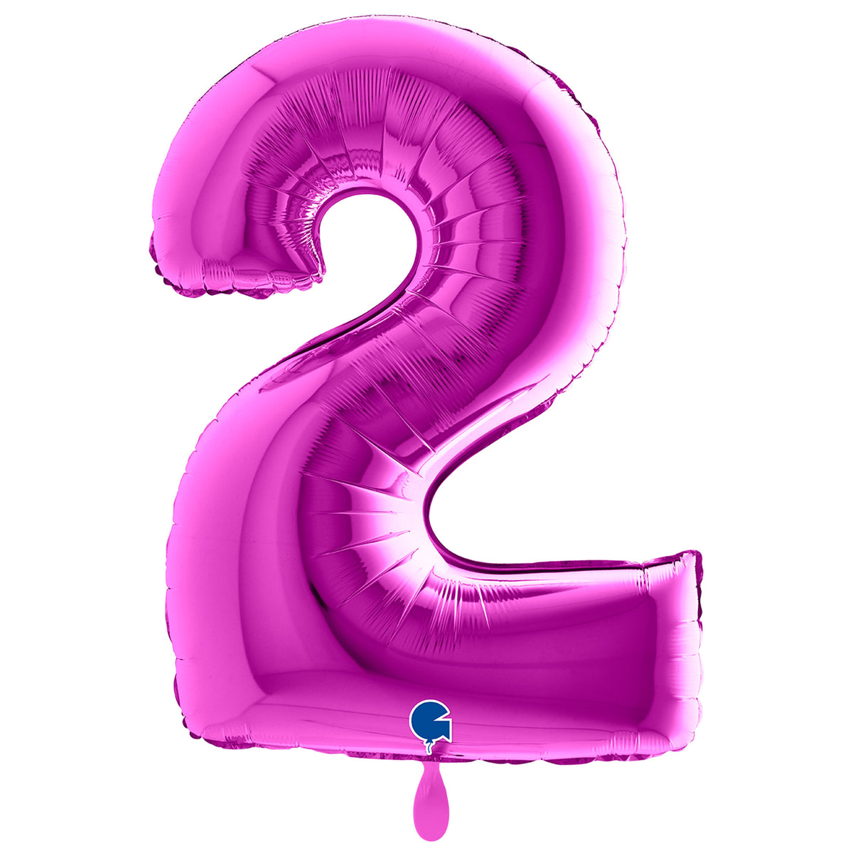 1 ballon XXL - Chiffre 2 - Violet