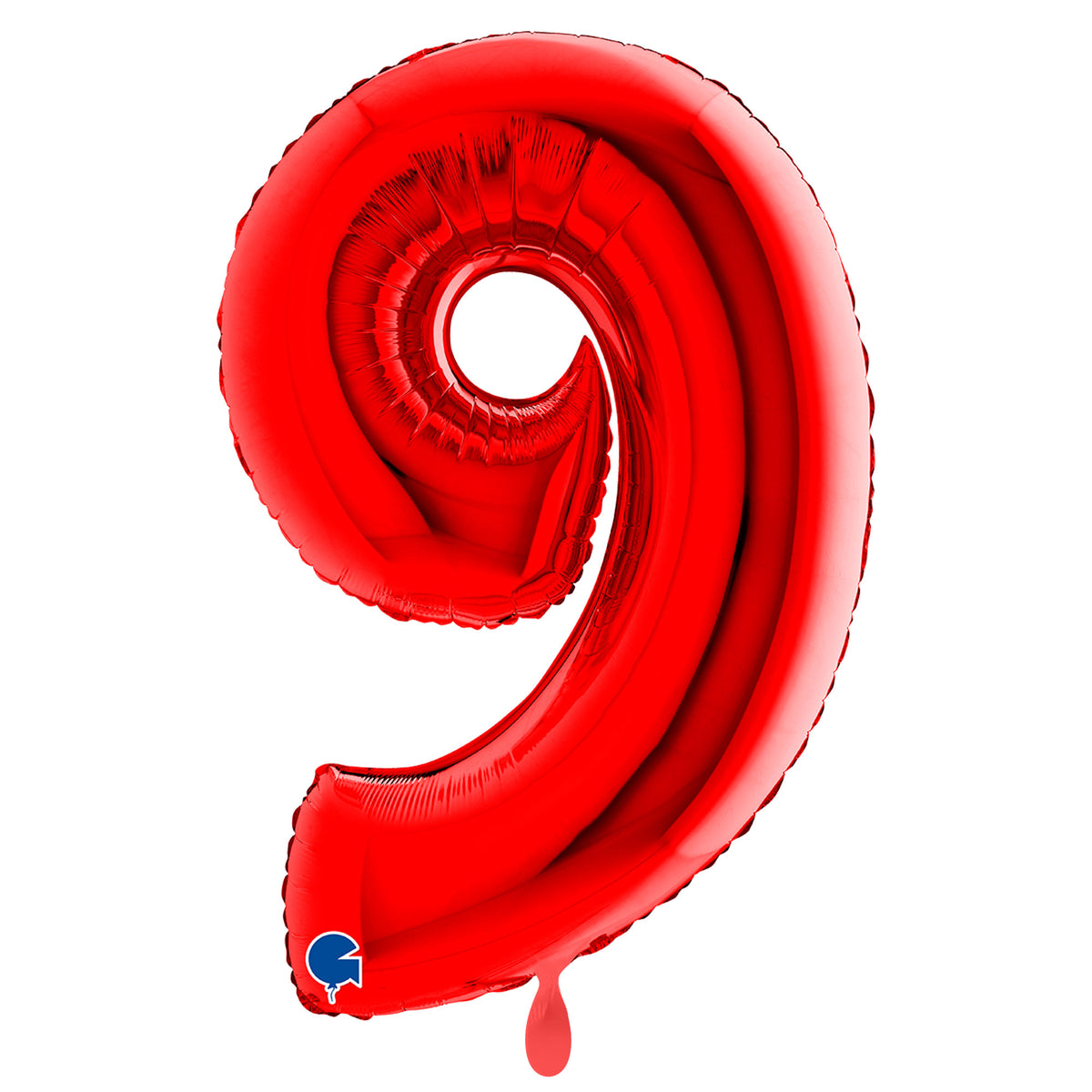 1 Ballon Géant XXL - Chiffre 9 - Rouge