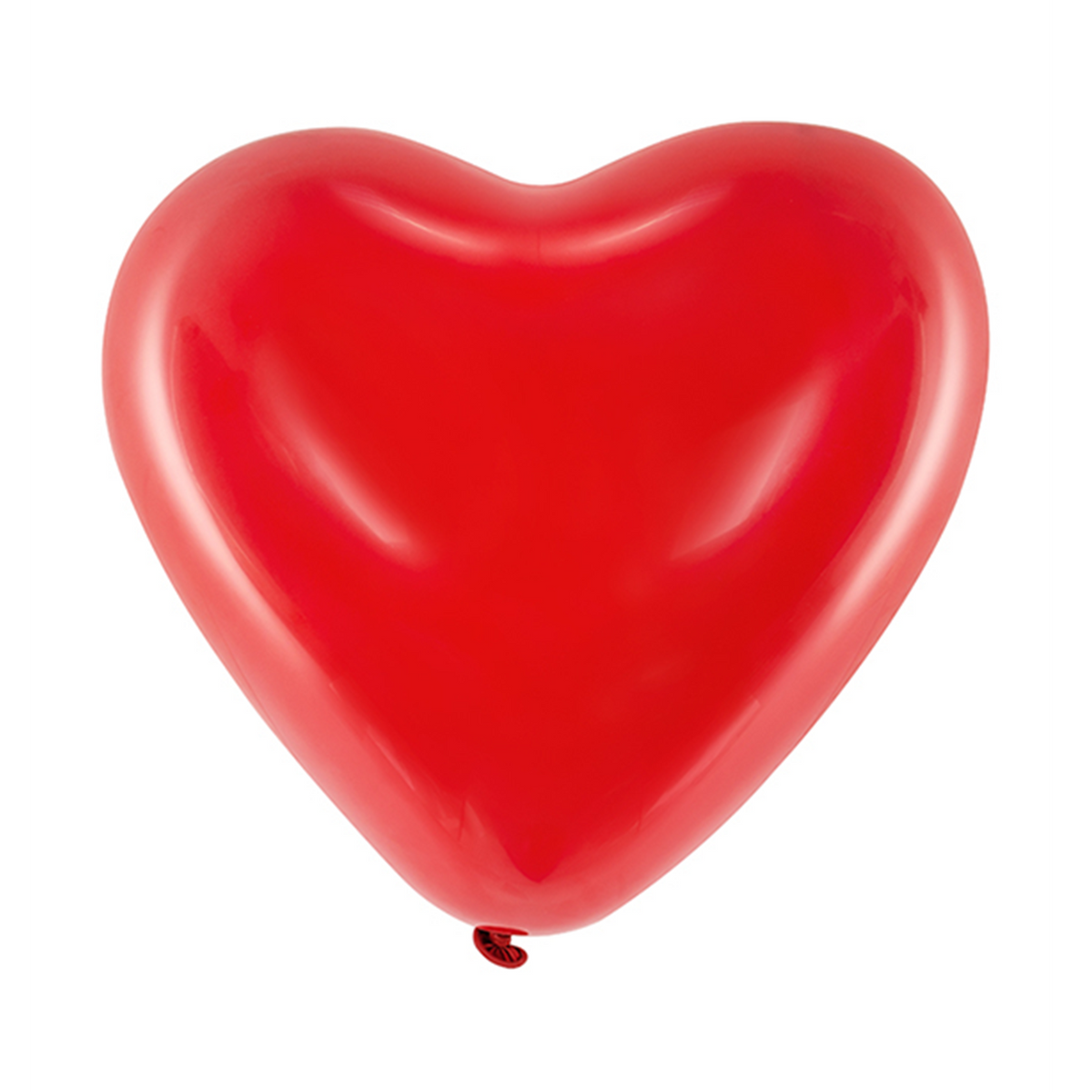 6 ballons cœur décoratifs - Ø 40cm - Rouge