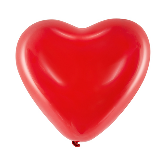 6 hartballonnen decor - Ø 40cm - rood