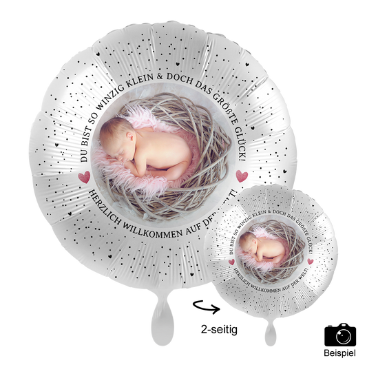1 Ballon mit Foto - Little Cute Baby Girl