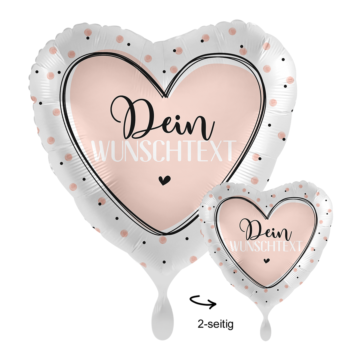 1 Ballon mit Text - Glossy Birthday