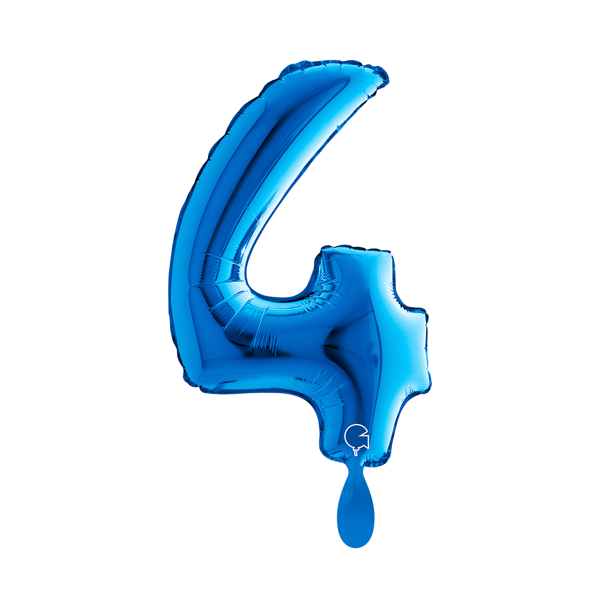 1 Ballon XS - Chiffre 4 - Bleu