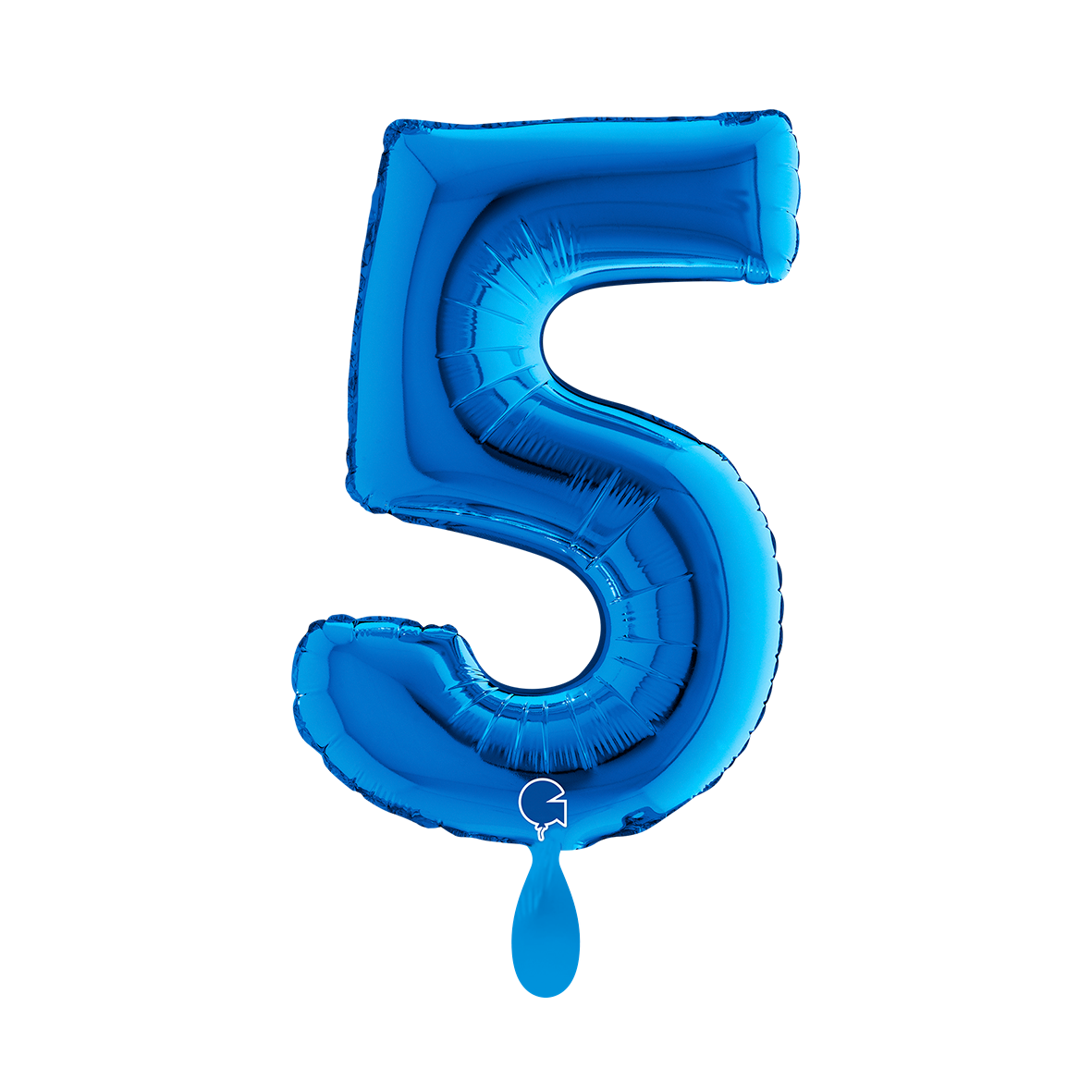 1 Ballon XS - Chiffre 5 - Bleu