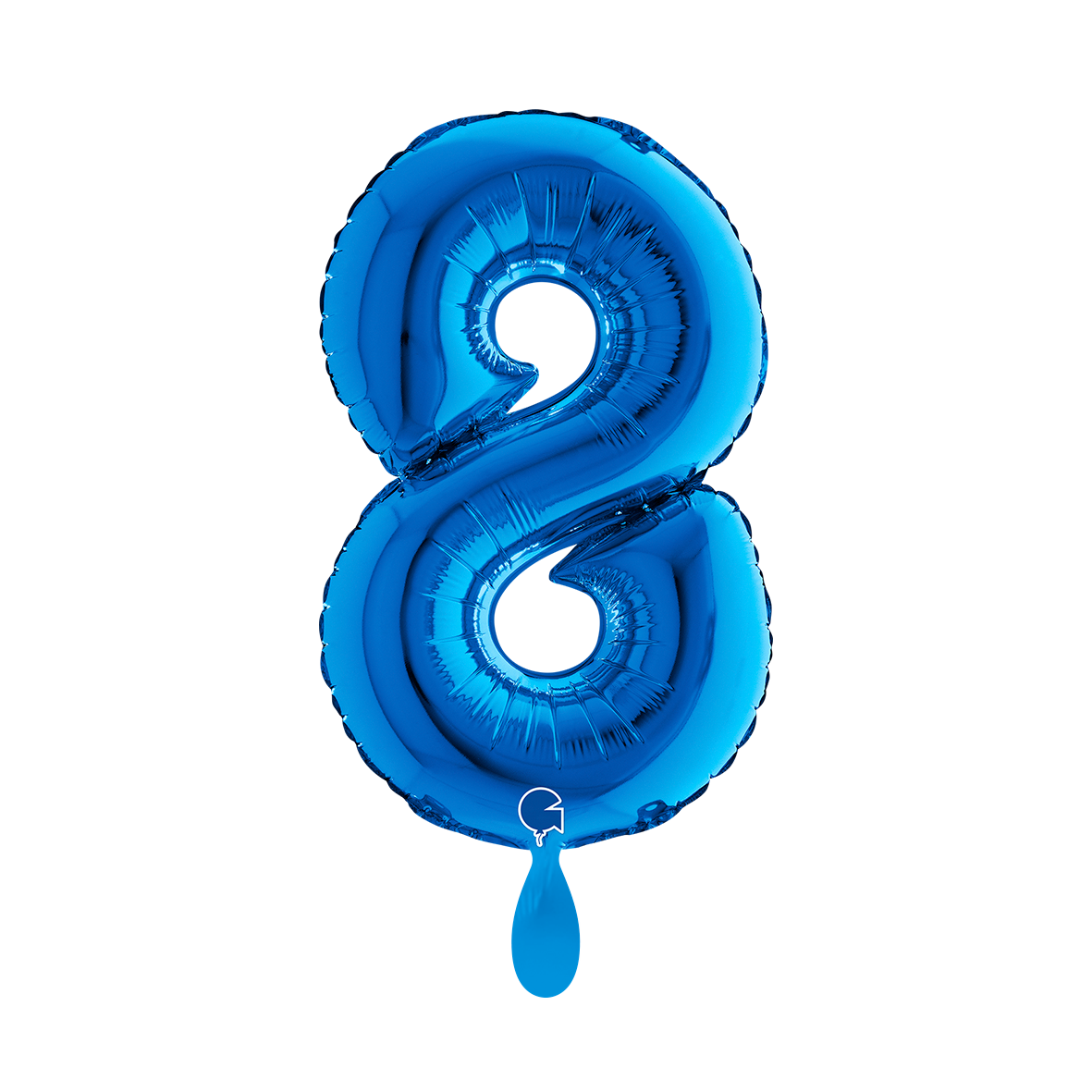 1 Ballon XS - Chiffre 8 - Bleu