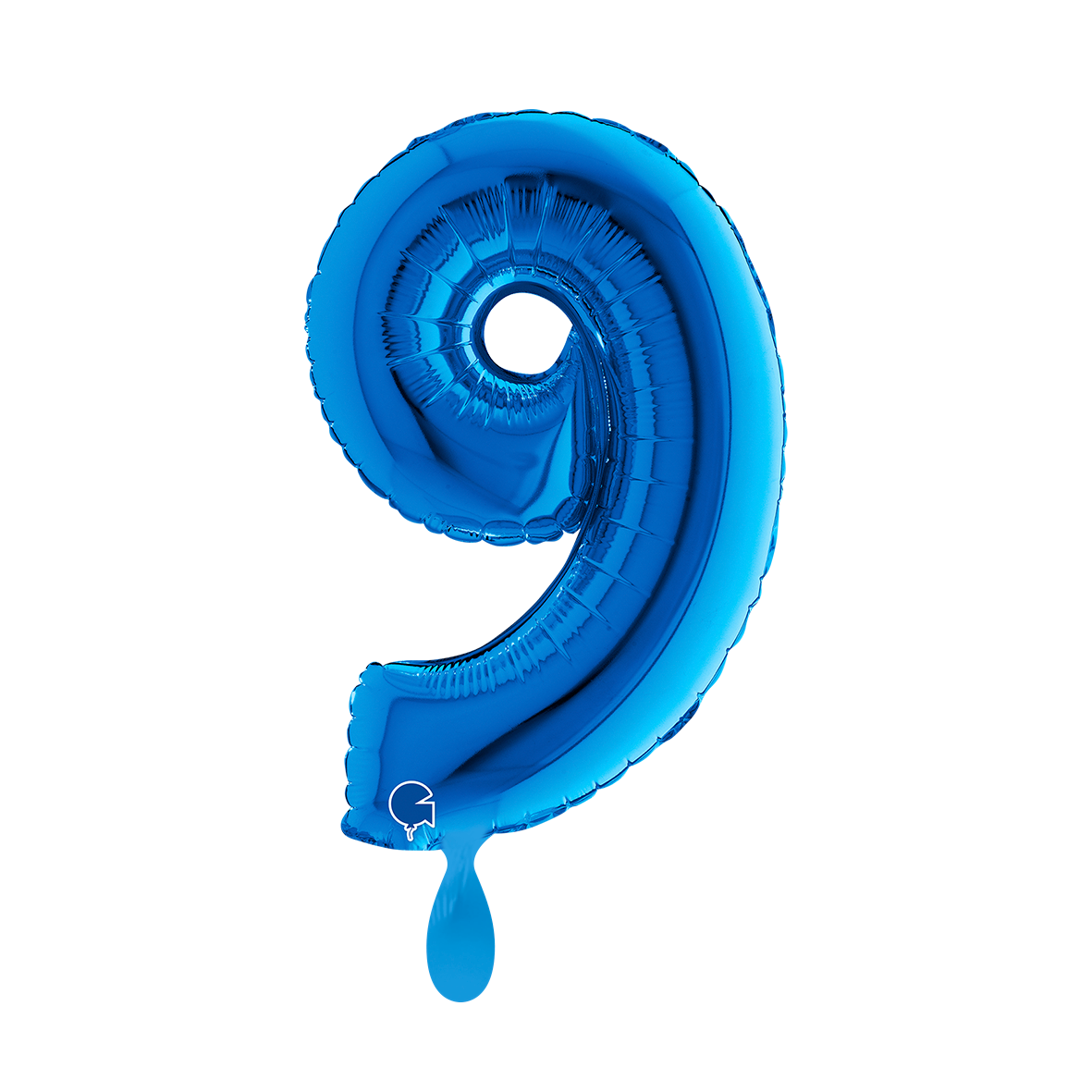 1 Ballon XS - Nummer 9 - Blauw