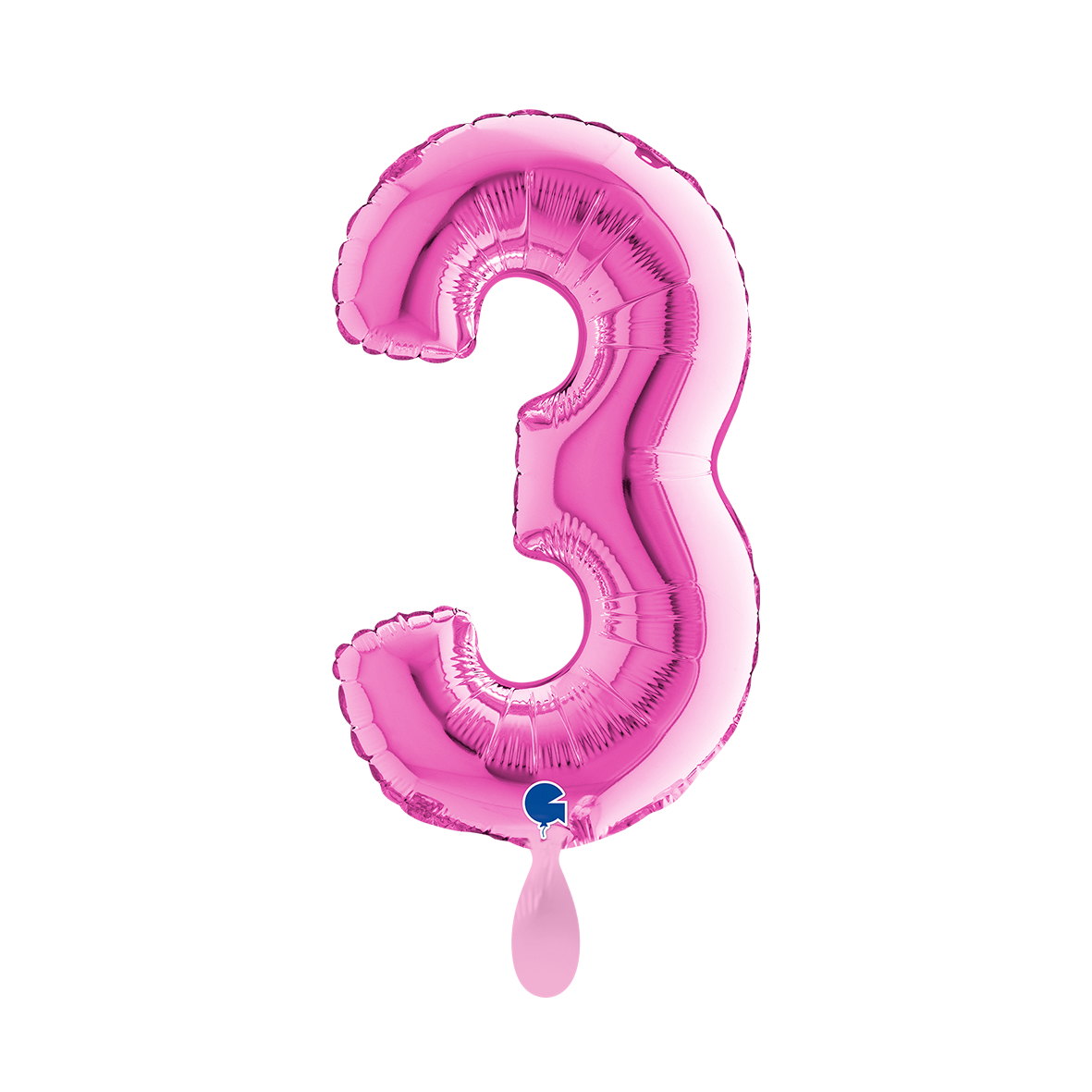 1 Ballon XS - Nummer 3 - Fuxia