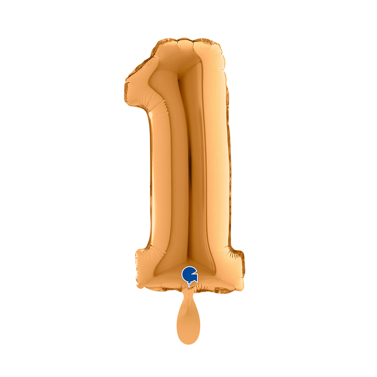 1 Ballon XS - Cijfer 1 - Goud