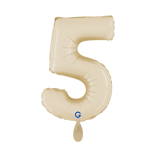 1 Ballon XS - Nummer 5 - Satin Cream