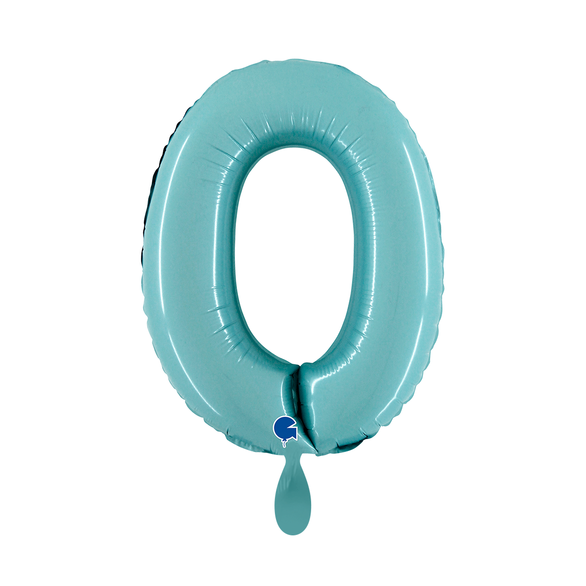 1 Ballon XS - Nummer 0 - Pastelblauw