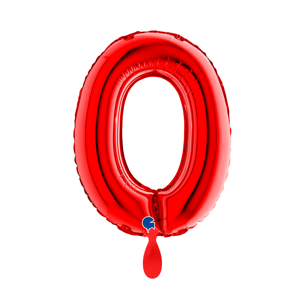 1 Ballon XS - Zahl 0 - Rot