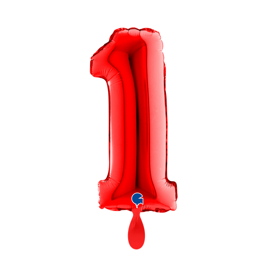 1 Ballon XS - Numéro 1 - Rouge