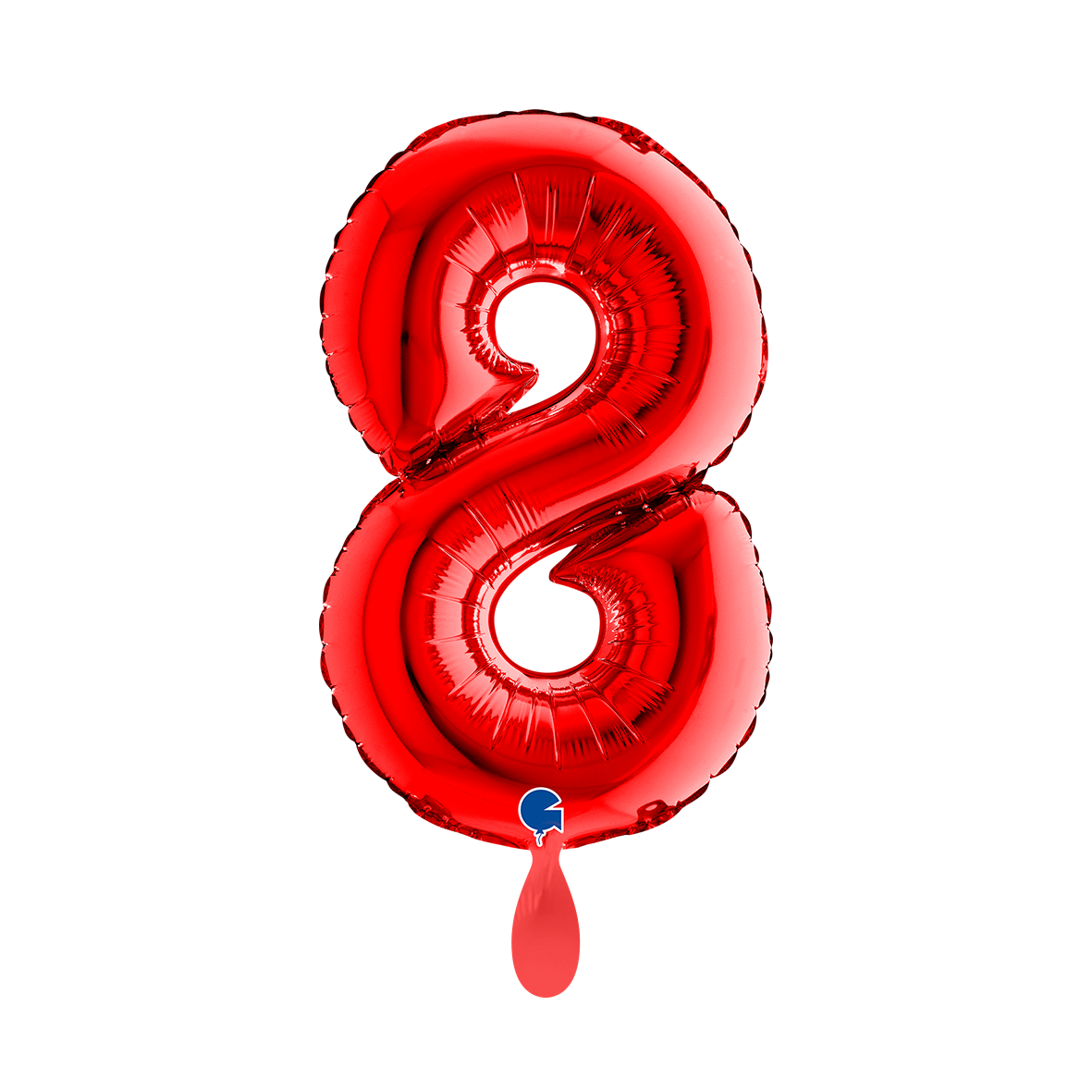1 Ballon XS - Numéro 8 - Rouge