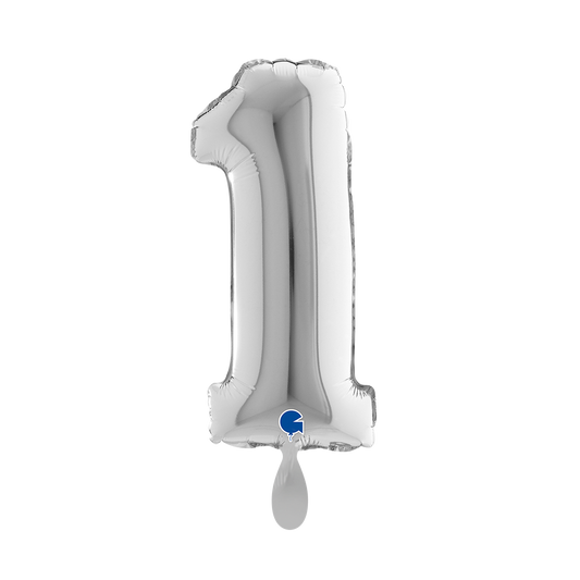 1 Ballon XS - Numéro 1 - Argent