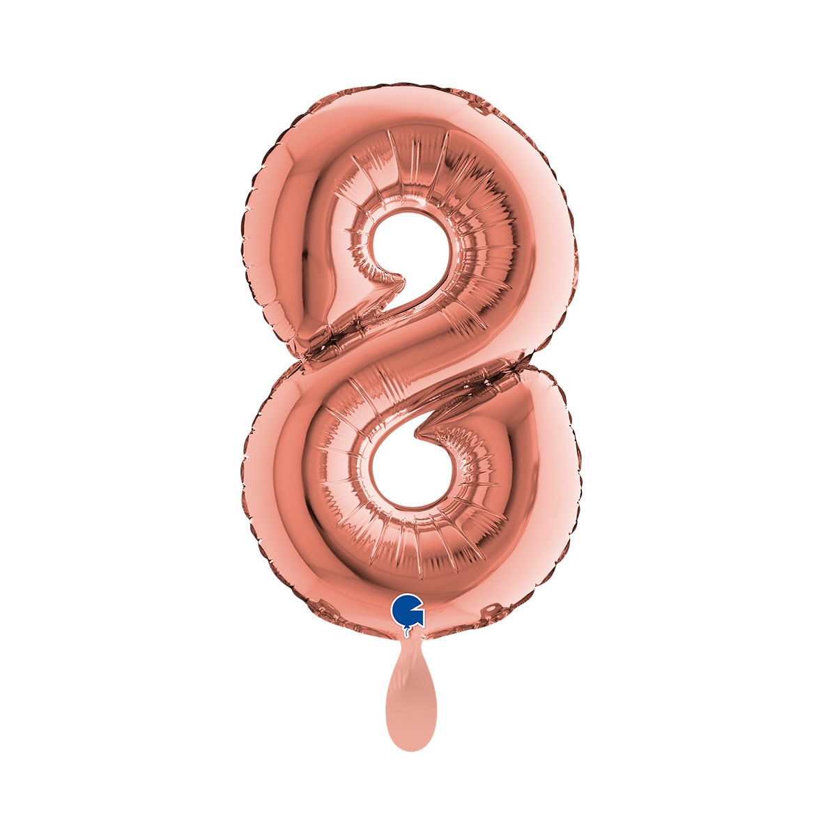 1 Ballon XS - Nummer 8 - Roségold