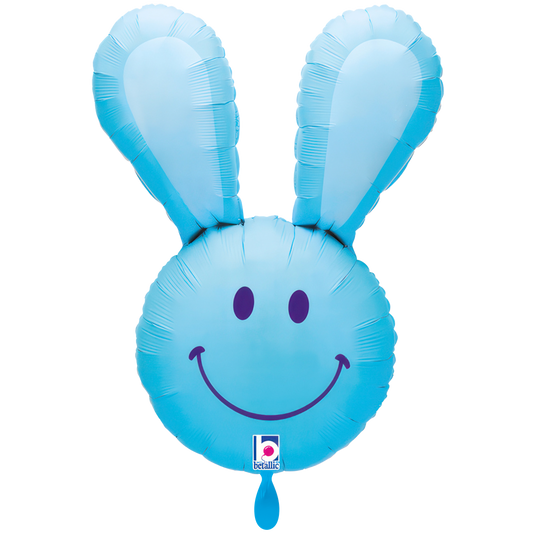 1 Ballon XXL – Smiley Lapin Bleu