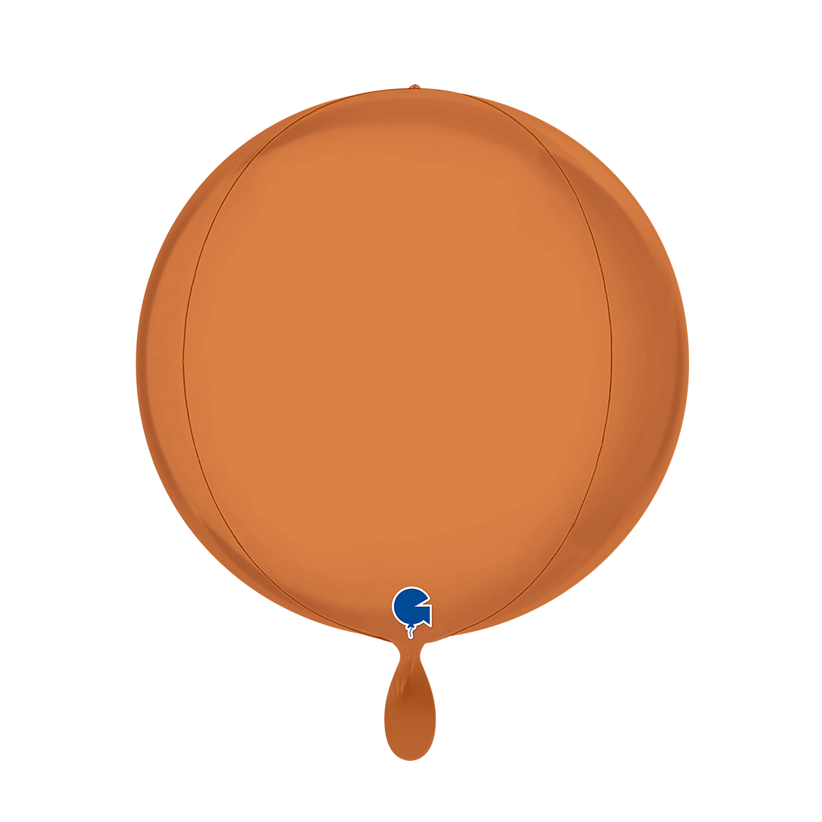 1 Ballon 4D - Globe - Caramel satiné