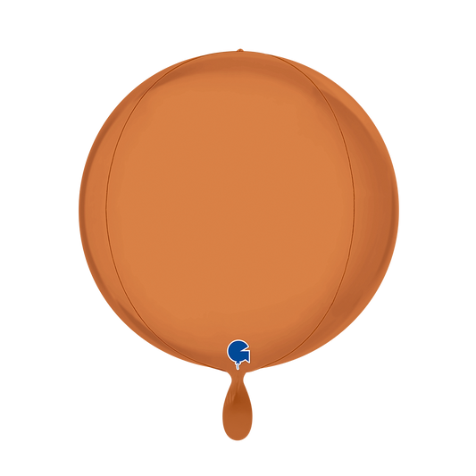1 Ballon 4D - Globe - Caramel satiné