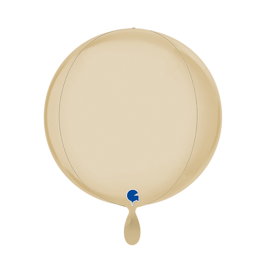 1 Ballon 4D - Globe - Crème Satin