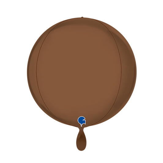 1 Ballon 4D - Globe - Chocolat satiné
